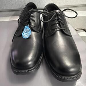 Rockport Men's Leather Waterproof Plain Toe Oxford shoe Black 8 $90